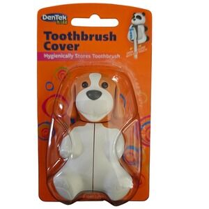 DenTek Kids Flipper Toothbrush Cover Beagle Dog Animal Suction Cup Holder NEW